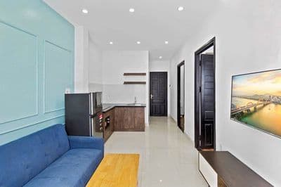Cho thuê căn hộ 2PN đường 2/9, Đà Nẵng, nội thất đẹp