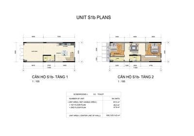 Cho thuê căn SHOP Celadon City. Đang trống vào ngay, 100m2, 2WC