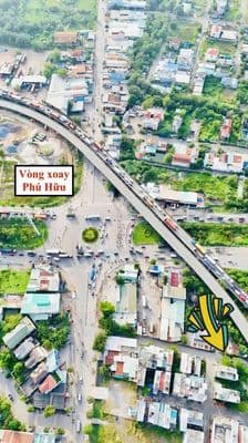 Lô góc 2 mặt tiền đường 827 ngay vòng xoay Phú Hữu