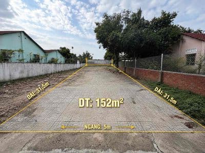 Bán đất cù lao phố hiệp hoà. dt: 152m (ngang 5m) thổ cư 100% đường oto
