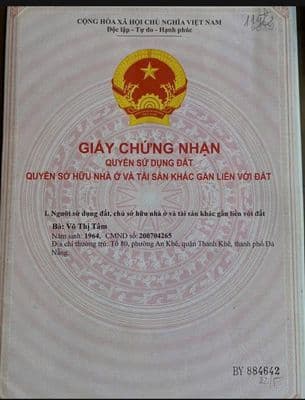 Chính chủ bán nhà an khê- sổ đỏ riêng, không qua trung gian-3,79 tỷ tl