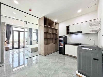Cho thuê chung cư mini 1 phòng ngủ tách bếp, ban công như hình
