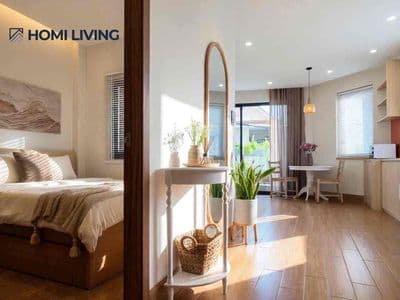 Căn hộ 1 phòng ngủ ban công full nội thất Nguyễn Trãi quận 1