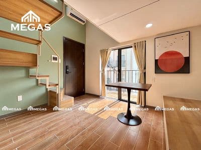 Cho thuê căn Duplex ban công view đẹp thoáng mát tone màu siu xinh