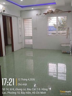 Thang Bộ Lầu 1-Bàu cát 2 - 2pn có sổ hồng.