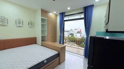 Studio-ban công siêu rộng, full nội thất, Nguyễn Văn Đậu, Bình Thạnh