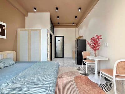 Căn hộ studio mới xây 100% - full nội thất - ngay dh iuh - ban công