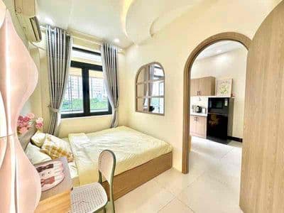 cho thuê căn hộ 1 ngủ + 1 khách đầy đủ tiện nghi khu Bàn Cờ quận 3