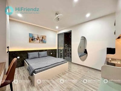 Studio full nội thất mới 100% sân sau ngay khu phan đăng lưu