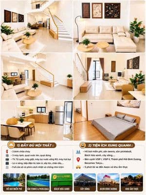 Cho thuê nhà k_home – thành phố mới bình dương vị trí đẹp – gần kcn