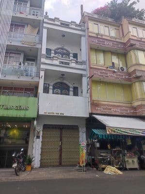 cho thuê nhà 287 nguyễn thái bình p12 tân bình 4 x 13_ 4 tầng 22 tr