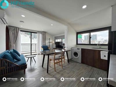 Penthouse 1pn siêu rộng có sân vườn tại thảo điền, gần cầu sài gòn