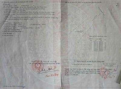 Bán Đất 336m2 có thổ cư giá 3.05 tỷ Đường TL 639 Thôn Tân Phú Phù Mỹ