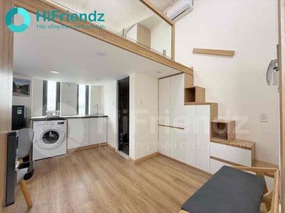 Căn hộ mini giá rẻ gác cao 2m cửa sổ thoáng sát quận 1, vlu, hàng xanh