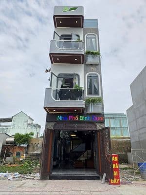 Bán nhà 1 trệt 2 lầu, 4PN, TP. Thuận An, Bình Dương