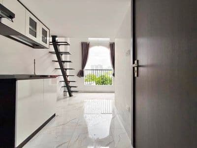 Cho thuê căn hộ 3tr9 có ban công, tủ lạnh, máy giặt riêng