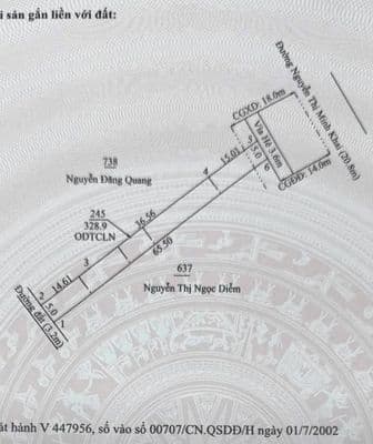 Bán đất 2 mặt tiền Nguyễn Thị Minh Khai, P. Phú Hoà, 329m2