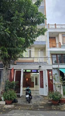 Cho thuê nhà 5x22(trệt+4lầu+8pn+6wc) kế kcn tân bình đường 12m