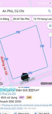 1,900m2 vườn QH đấ ở, góc 2MT Đỗ T Chuồi, An Phú, Củ Chi