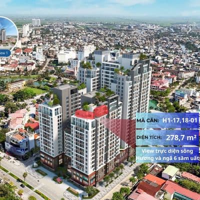 Sở Hữu Ngay Sky Villa Thông Tầng View Trực Diện Sông Hương Độc Bản