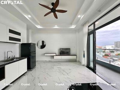 CHDV 1PN ban công/studio cửa sổ trời ful NT máy giặt riêng DT cực rộng