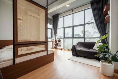 Căn hộ hoàng sa q.1, studio balcony cửa sổ - full nt máy giặt riêng