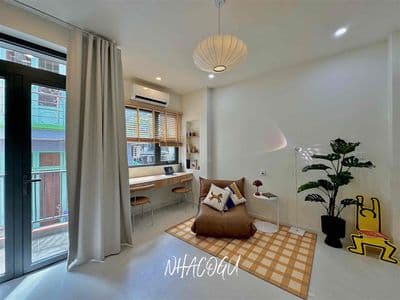 Siêu phẩm mới 1pn ban công 50m2 full nội thất đ.lý thường kiệt gần q10