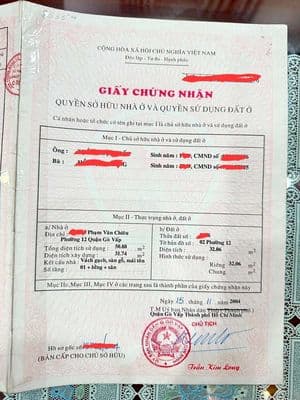 Bán Nhà 51m2 - Phạm Văn Chiêu - Hẻm ô Tô