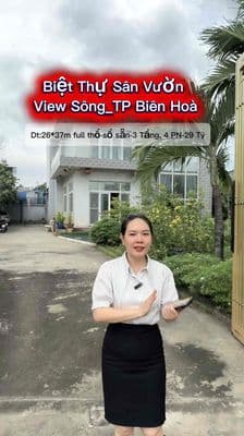 Bán Nhà Vườn 1000m2 View Sông Biên Hoà TP Đồng Nai