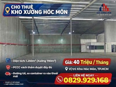 Cho thuê xưởng chính chủ có Pccc vách, cont 40f
