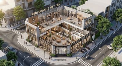 Cần cho thuê mặt bằng lô góc 300m2 lõi an thượng, khu phố tây
