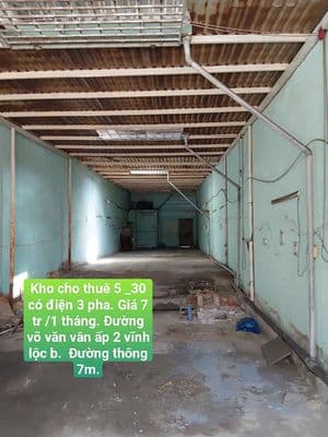 Kho Cho Thuê 5*30 Ấp 2 Đường võ văn vân Vĩnh Lộc B bình Chánh tphcm