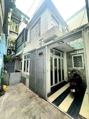 Nhà 1 lầu 50.4m2 cách 10m ra mặt tiền lê văn thọ, ngay cv làng hoa