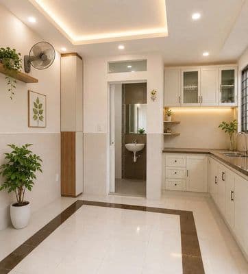 cho thuê nhà nguyên căn gần đh Hutech , nhà mới 3pn 4wc