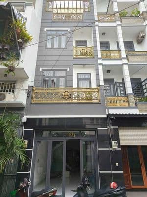 Nhà 4 tầng full nội thất – 5pn – đường 8m – 18tr/tháng