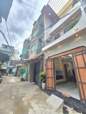 Nhà Đẹp, Hẻm Ô TÔ Bùi Đình Túy Bình Thạnh, 3Tầng 4PN 44m2, gia 7.59ty