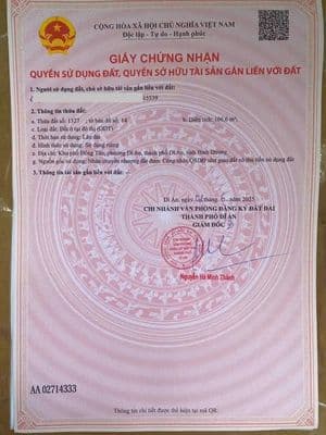 Bán nhà 1 trệt 2 lầu Dĩ An, 110m2, 5.9 tỷ
