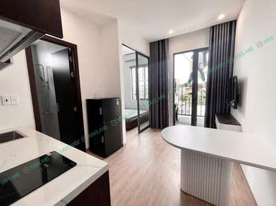 Căn hộ 1 phòng ngủ mới - ban công - khu hòa xuân