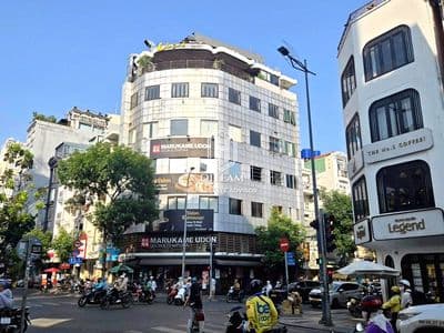 Cho thuê mbkd 200m2 góc 2mt lý tự trọng quận 1 - ngay chợ bến thành