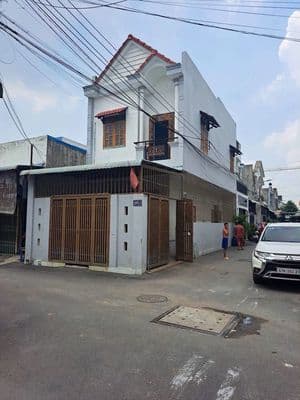 Nhà trệt lầu góc 2 mặt tiền Rẻ - Đẹp gần vòng xoay An Phú - Thuận An