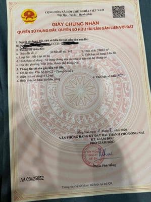 Chính chủ bán chung cư An Bình rộng 4 dàu 13,5 có sổ riêng thổ cư