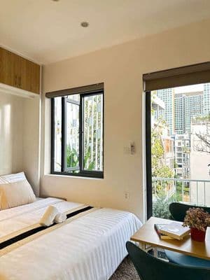 Căn hộ mini thiết kế đẹp - full nội thất, có ban công - ngay Tạ Hiện