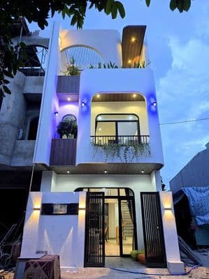 Cho thuê nhà 3 tầng: đường chơn tâm 9 - 3 phòng ngủ - đủ nội thất