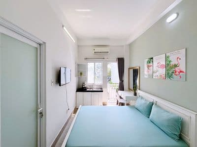 Căn hộ studio ban công thoáng mát ngay an dương vương