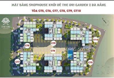 Cho thuê Shophouse khối đế CT5 view hồ bơi