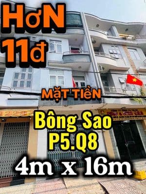 Cần bán nhà mặt tiền 320 bông sao p5.q8