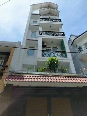 Cho thuê nhà MT Tân Phú, 4x20m. 5 lầu, 9 PN 10 WC, 36 tr