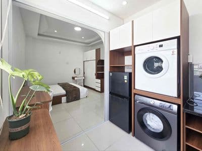 Cho thuê phòng - dạng 01 phòng ngủ - tách bếp - cửa sổ lớn - giờ tự do