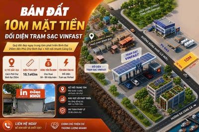 Bán nhà đất đối diện trạm VINFAST. 6 tỷ, 431m2, chính chủ hot!