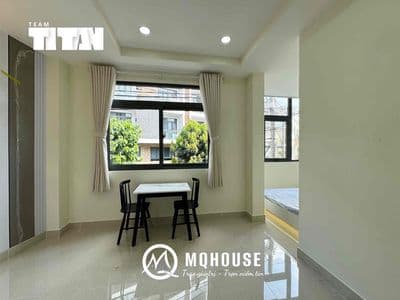 Cho thuê CHDV dạng Studio full nội thất, Cửa sổ, máy giặt riêng